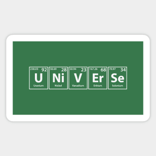 Universe (U-Ni-V-Er-Se) Periodic Elements Spelling Sticker